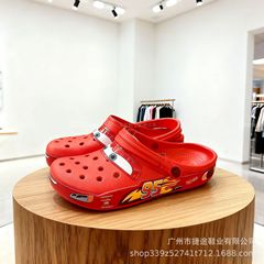 新款95麦昆汽车总动员男女童鞋亲子款2025年包头沙滩凉拖鞋批发
