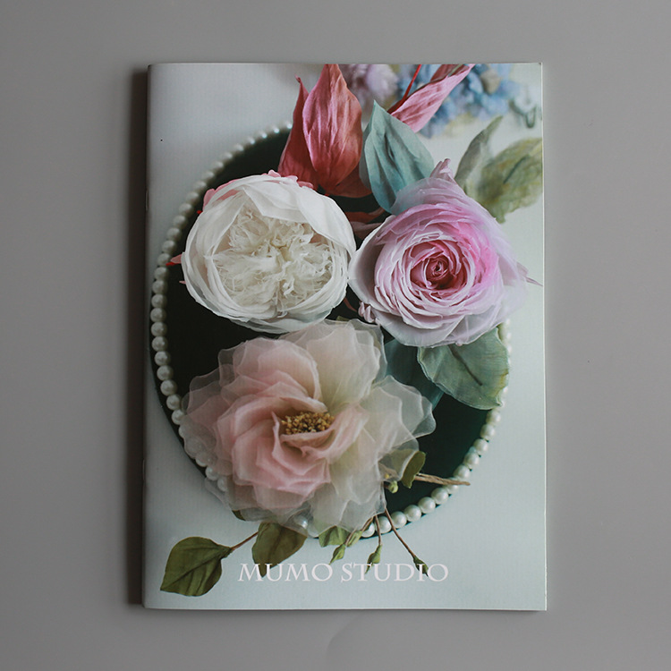 烫花造花花型画册 卡纸花型图册古风簪娘头饰配饰模版花型硬纸板