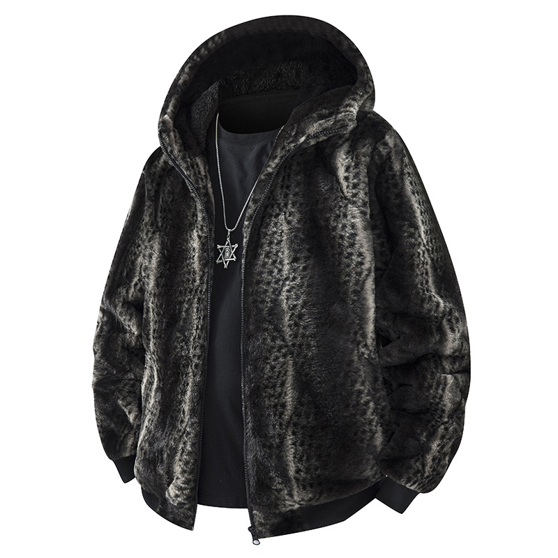 Winter New Style Stand Collar Fleece Casual Jacket Cross-Border Entity Two-Piece Solid Color Fleece Hooded Cardigan Jacket Fashion Anti Winter New Style Stand Collar Fleece Casual Jacket Cross-Border Entity Two-Piece Solid Color Fleece Hooded Cardigan Jacket Fashion Anti