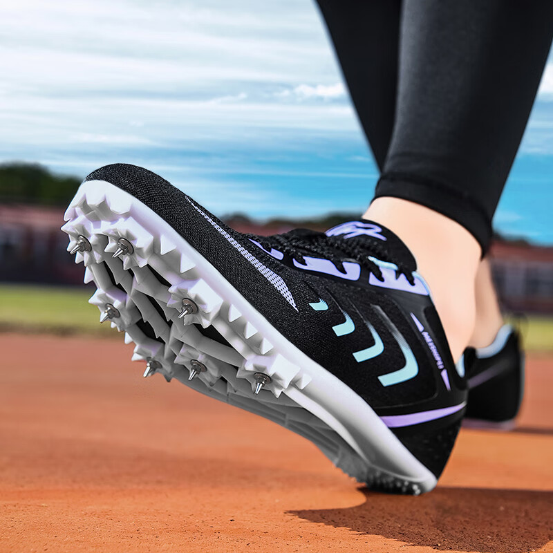 Cross-border trade track and field sprint training shoes for men and women, suitable for middle school entrance exams, competitions, running, and long jump.