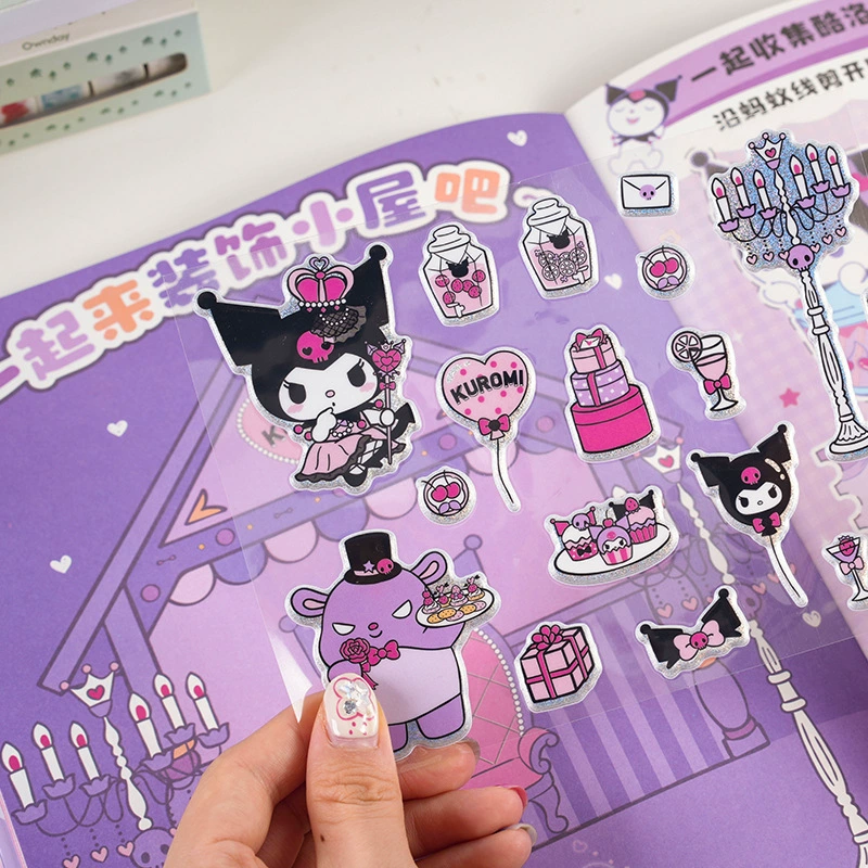  joytop Etsuki Sanrio Kuromi Fantasy Adventure Fun Stickers Book Stickers Quiet Book Game Stickers