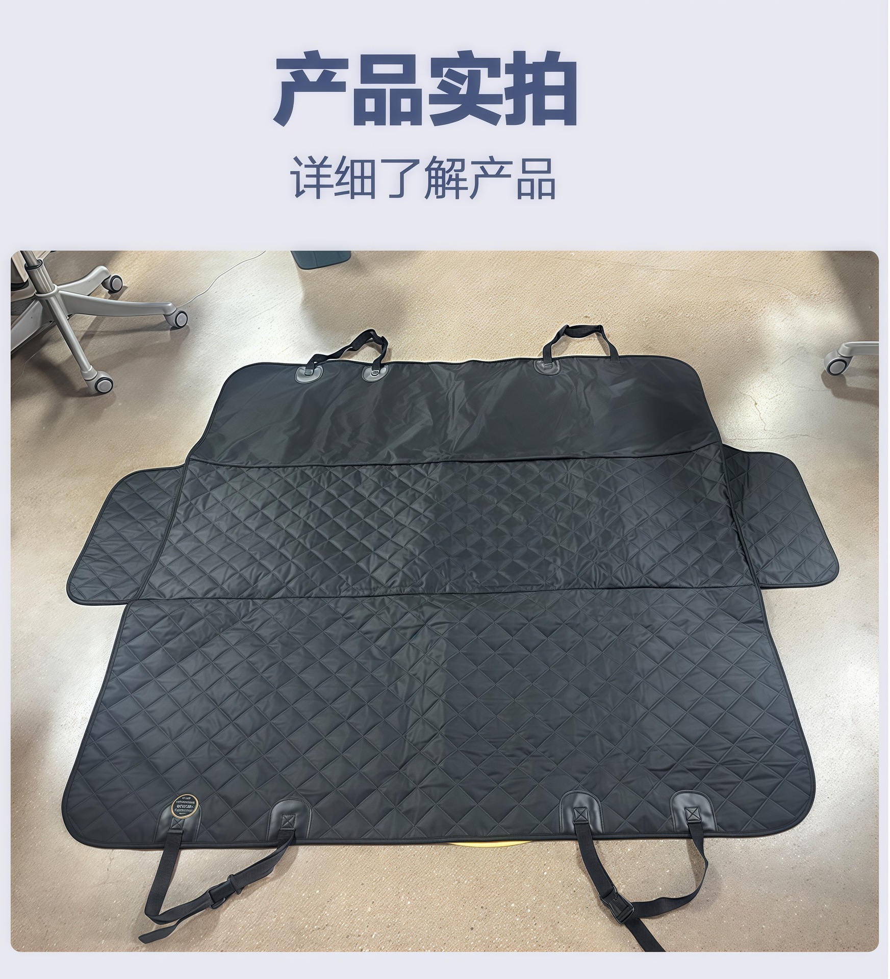 Car Pet Seat Cushion Rear Extra Large Oxford Cloth Waterproof and Stain-Resistant Car Seat Dog Car Pet Cushion