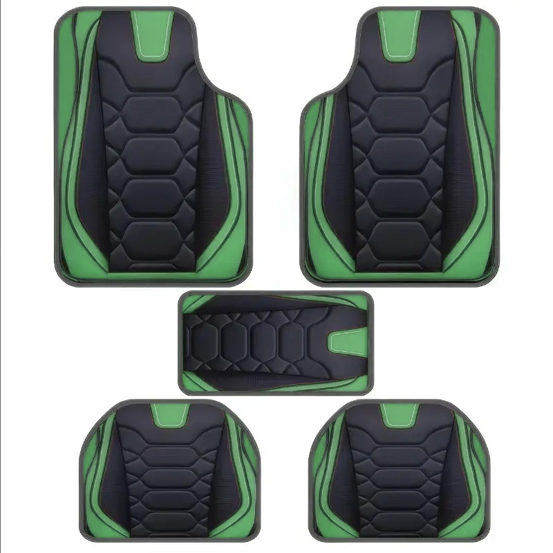 Cross-Border Temu Hot-Selling Universal Car Floor Mats Five-Piece Set, Entryway Door Mats, Non-Slip Floor Mats, Label Application and Dropshipping