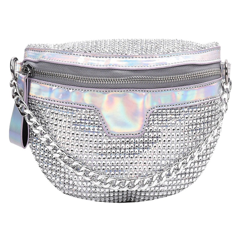 Red rebotando di bolsa femenina 2023 nueva versión coreana de Joker brillante taladro pecho bolsas ins moda hombro crossbody bolsa