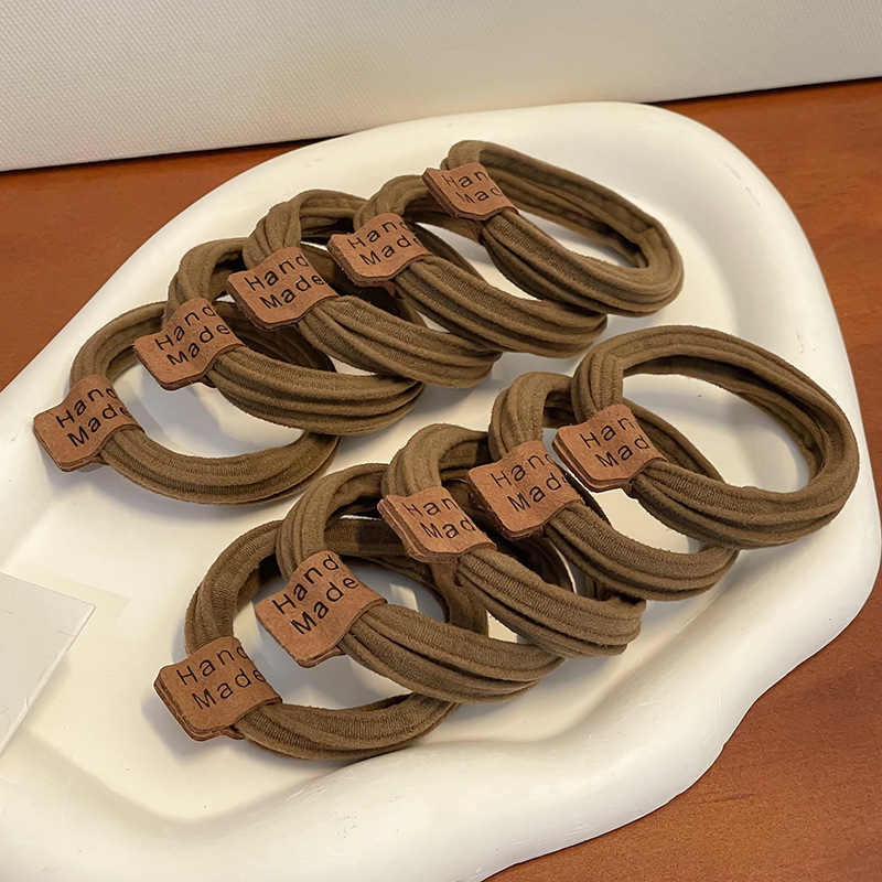 Cuerda para el cabello que no deja marcas de alta elasticidad, cuerda para la cabeza de mujer, lazo para el cabello de oso simple y lindo, accesorios para el cabello de cola de caballo alta, sombreros nuevos 2025