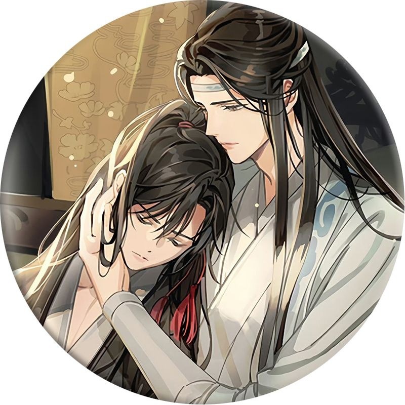 魔道祖师双人动漫同人吧唧蓝忘机周边魏无羡精美徽章挂件胸针全套