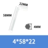 4 galvanized hardened length (long 58* short 22)