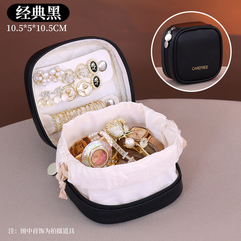 Bolsas de joyería portátiles transfronterizas collares pendientes bolsas de almacenamiento de joyería 2025 nuevas pulseras brazaletes caja de joyería