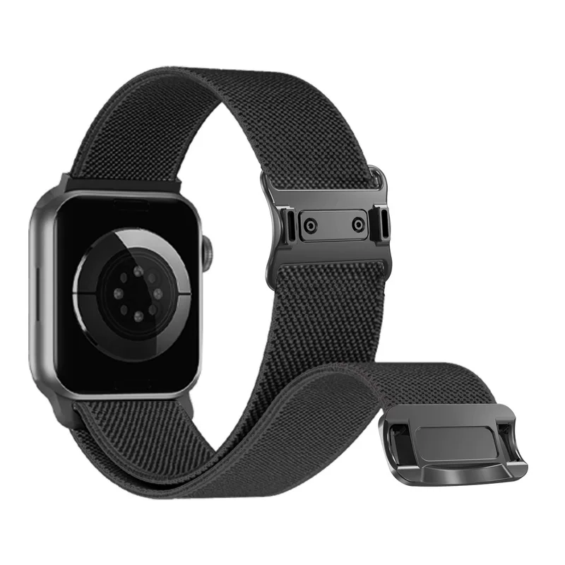 Нейлоновая эластичная магнитная лента 18/19/20/22 мм Versa2/3/4 подходит для Apple iwatch