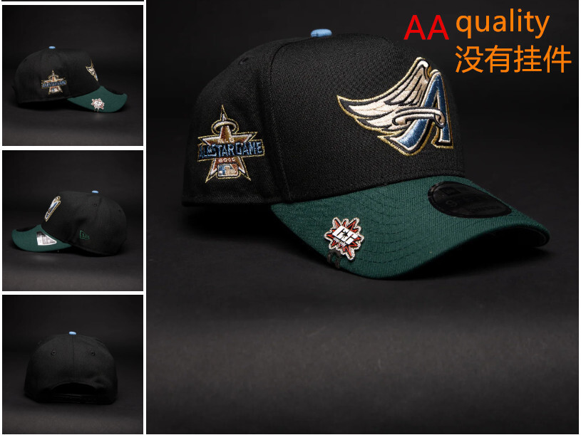 Comercio exterior transfronterizo al por mayor 2026 AA gorra de boca de pato bordado tridimensional ajustable gorra de hip-hop Yankees Dodgers