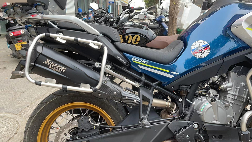 Universal motorcycle modified exhaust pipe carbon fiber tail section shaped forza350 xmax300 spring wind 800MT