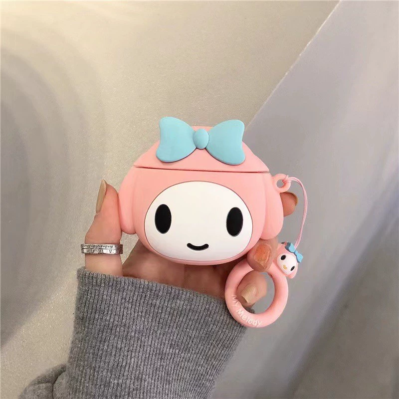 Силиконовый защитный чехол для Apple AirPods (3-е поколение) — дизайн мультгероя, зацепляющий или хвост, беспроводная совместимость
