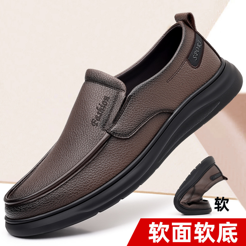 Comercio exterior gran negocio casual zapatos de cuero zapatos de conducir zapatos de suela suave zapatos de hombre zapatos Lefour zapatos diarios de mediana edad