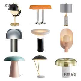 现代简约床头灯北欧轻奢设计师艺术玻璃酒店样板房客厅卧室垒德株