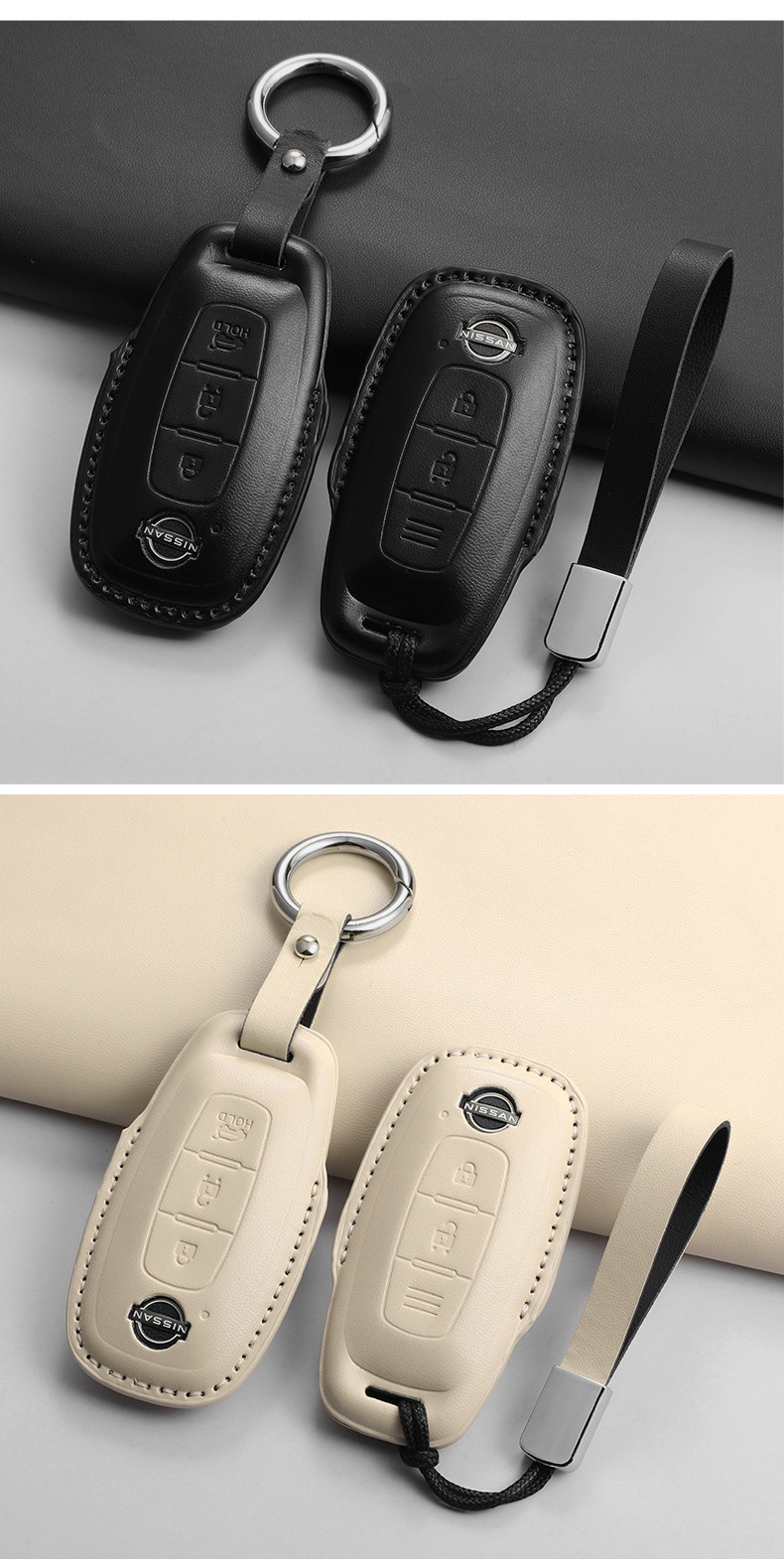 Suitable for Nissan Key Cover New 14Th Generation Classic Sylphy Teana Men and Women Tanlu Ayruiya Car Buckle Anti-Fall Bag