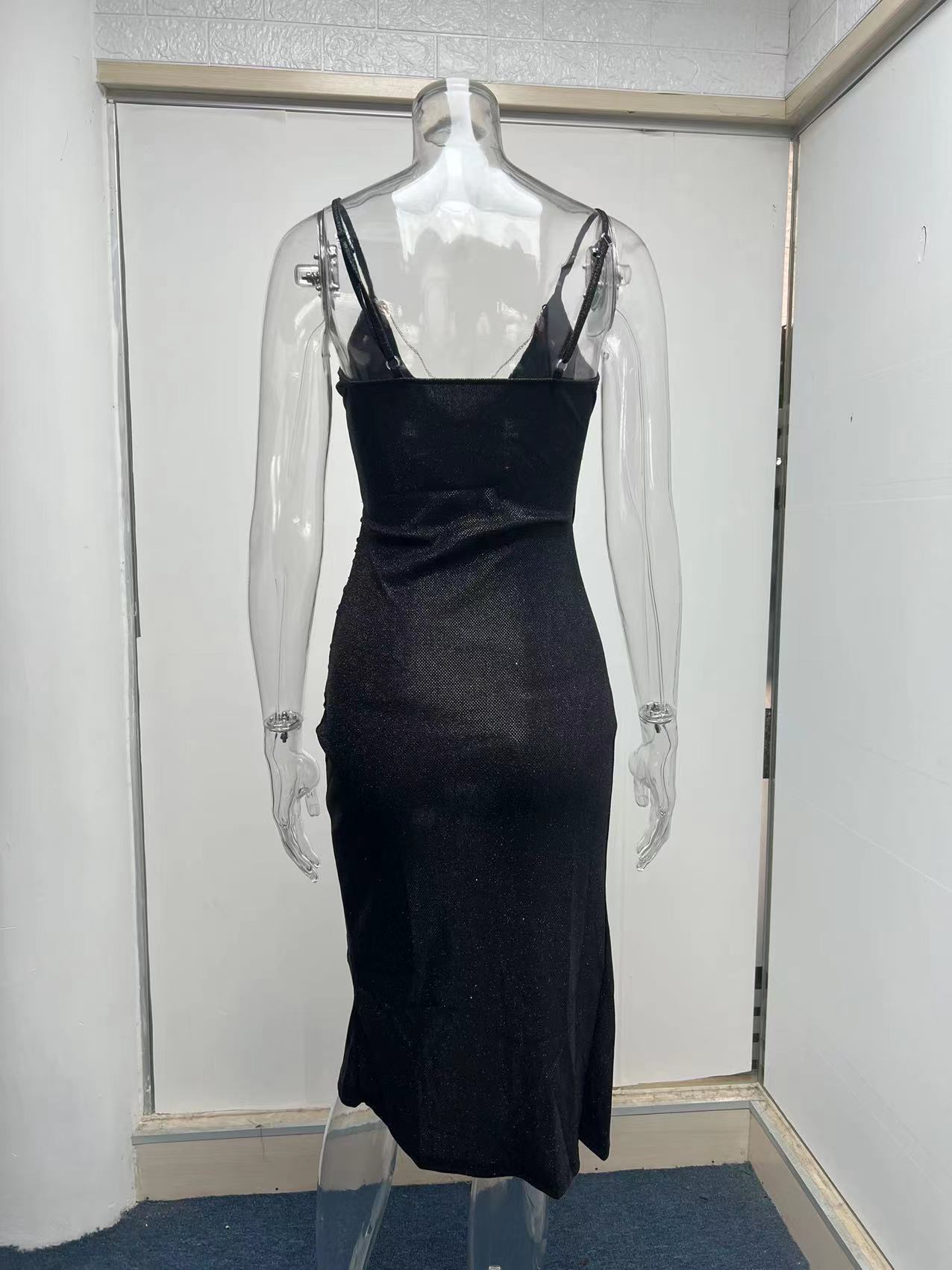 140g Weight Midi Dress Dress Length Type Sleeveless Sleeve Length Pencil Skirt Dresses Type Spandex, Polyester Fabric Type High Waist Waist Line Daily Occasion V Neck Neckline Skinny Fit Type Solid Color Pattern Summer Season Women'S Gender Patchwork Design Fashion Style Wholesale Women'S Fashion Patchwork Solid Color Daily V Neck Sleeveless Pencil Skirt 12