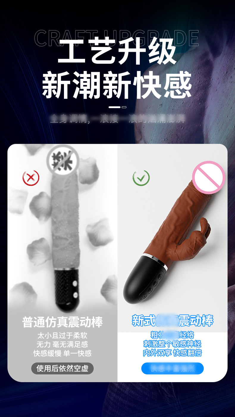 马克龙详情_04跨境马克龙震动棒多频强震兔棒仿真阳具女AV棒