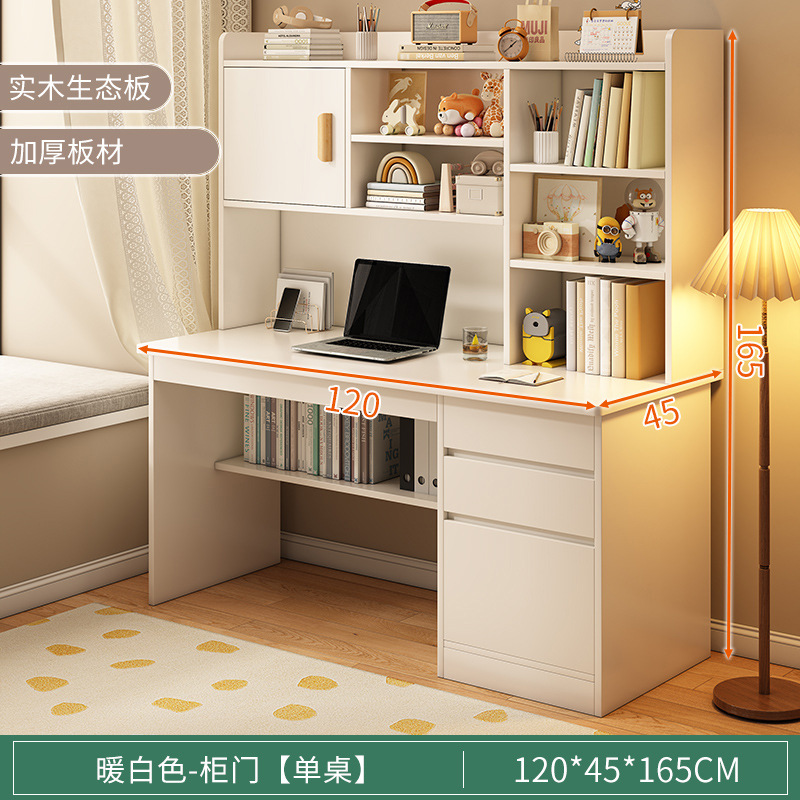 escritorio de computadora de madera maciza estante de libros escritorio de escritorio para estudiantes de secundaria en el dormitorio escritorio escritorio de estudio escritorio de escritorio