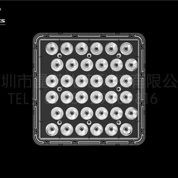 光学透镜 180180-36合1投光灯透镜 -10度 L178.9*W178.9*H16.8mm