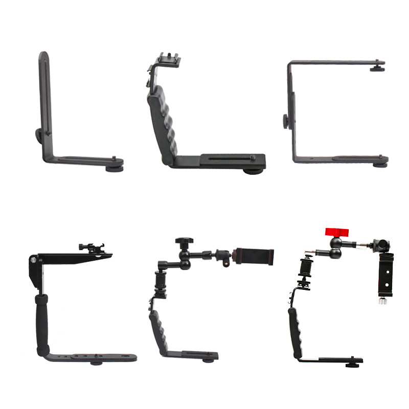 Handheld L-Type C-Type Expansion Accessories Handheld Mobile Phone Camera Video Shooting Bracket Stabilizer Flash Bracket