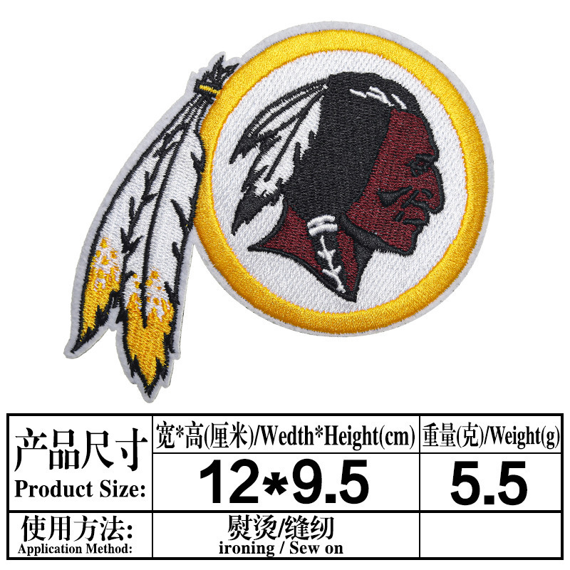 NFL アメリカンリーグとナショナルリーグの 32 チームのロゴ、チームエンブレム、コンピュータ刺繍ラベル、刺繍布パッチ、粘着アイロン接着剤|undefined