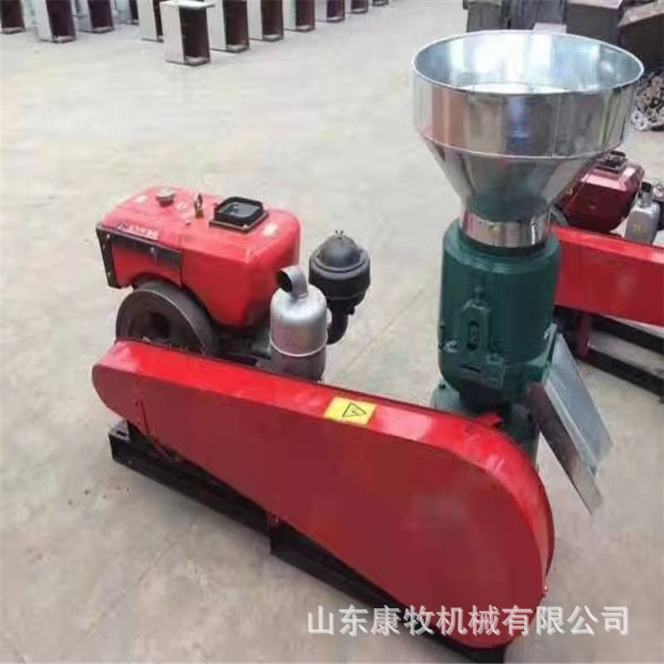 柴油机动力颗粒饲料机喂猪喂羊饲料颗粒机养殖饲料加工设备