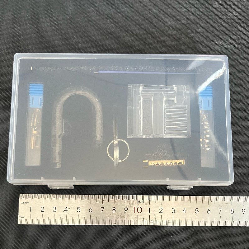 DIY 手組み立てアクリル透明絶縁ロック手動組み立て練習ロック工芸品装飾品|undefined