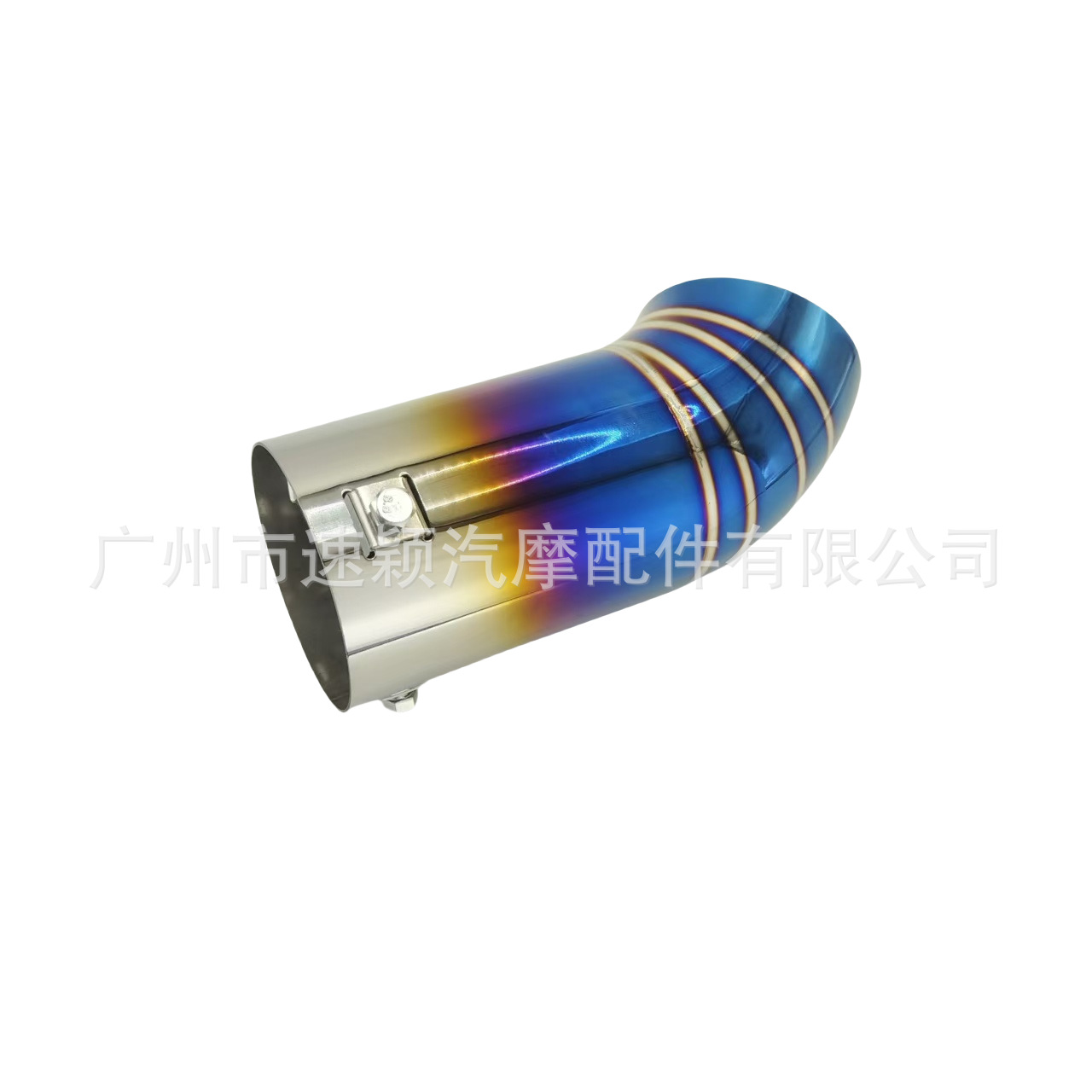 Factory Direct Sales Car Modification Universal Stainless Steel Exhaust Pipe Single Outlet Tailpipe Valve Exhaust Smoke Pipe Tail Tip