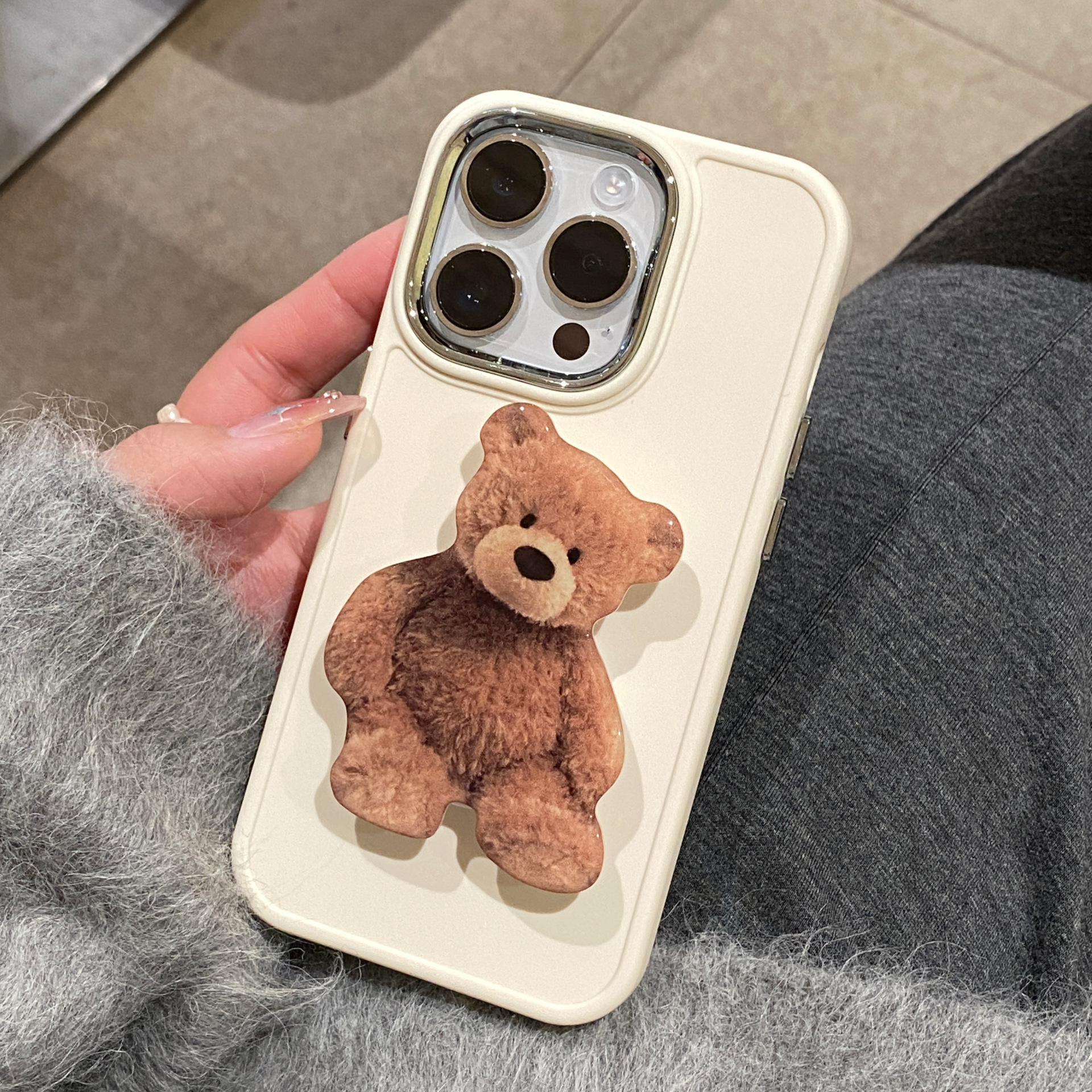 Simple Style Bear French Fries Banana Silica Gel   Phone Cases display picture 1