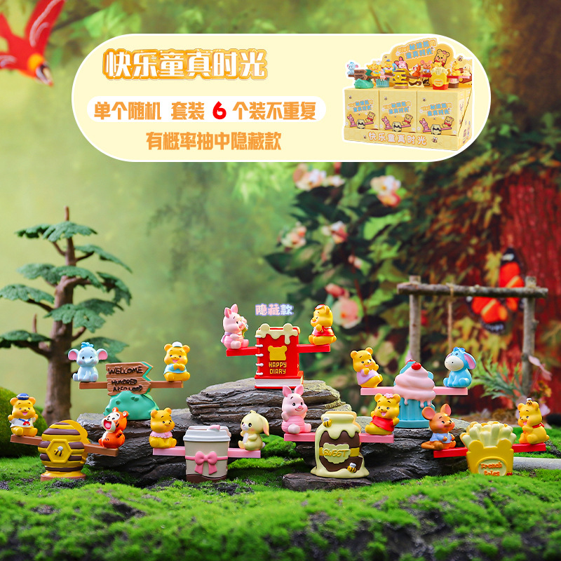 かわいいパンダのゆったりとした生活のブラインドボックス周辺グッズ、フィギュア、装飾品、子供のお祭りのプチギフト、卸売