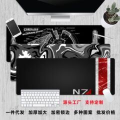 クロスボーダーのマウスパッドの大きいサイズのゲームのコンピュータのキーボードのパッドの卸売りのアニメのロックの辺はゲームのテーブルのパッドを厚くします。