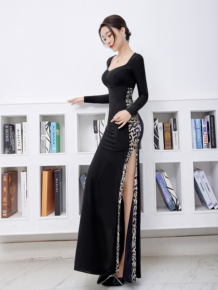 Sexy black evening dress