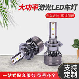 枪色LED大灯TF-H7系列车前灯现货批发静音风扇航空导热铝灯体车灯