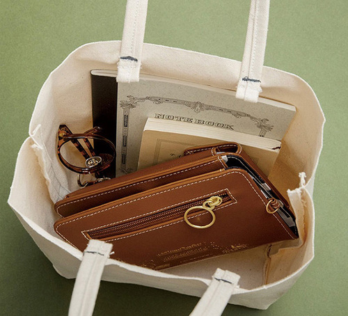 Daily Miscellaneous Appendix Snoopy Crossbody Mobile Phone Bag LONG WALLET BOOK Vertical Casual Versatile Coin Purse