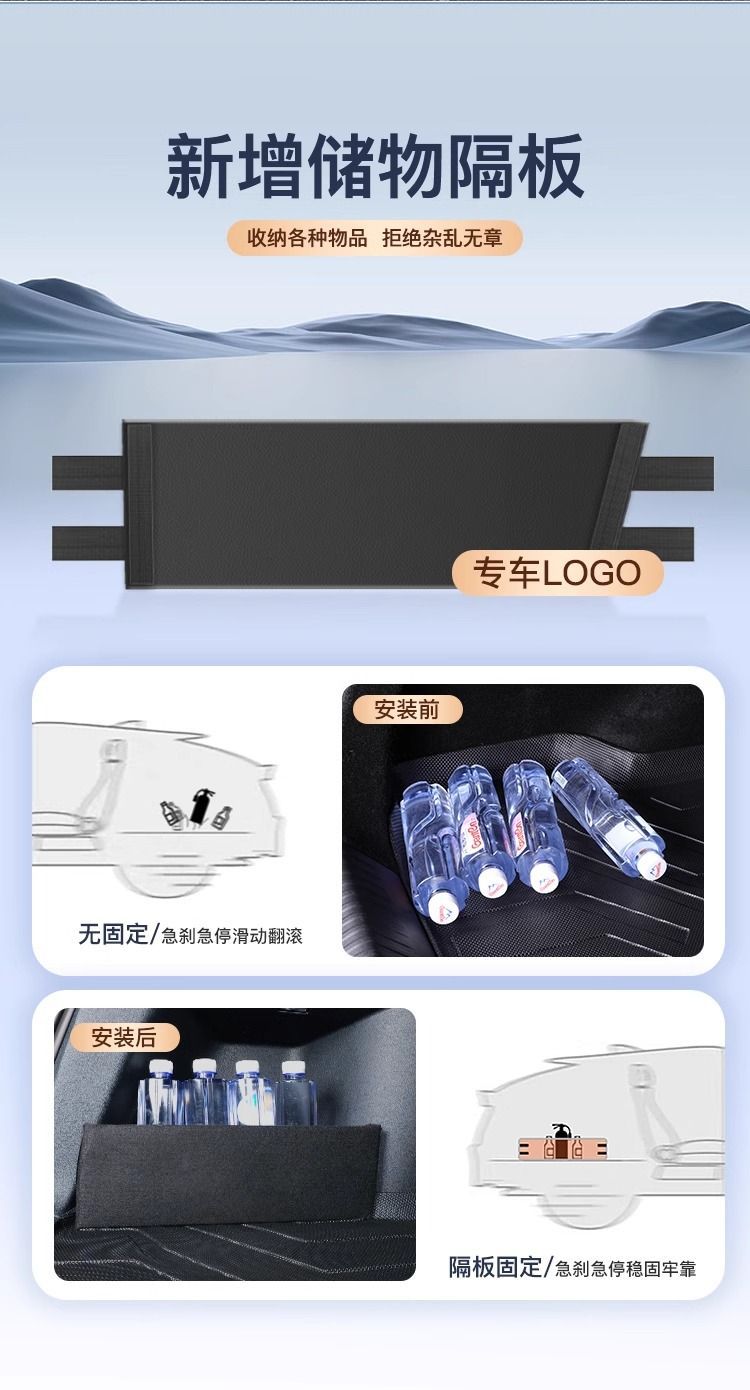 Applicable to BYD Song LDMi Trunk Mat 25 Surrounding Song L Trunk Mat 24 Interior Automotive Supplies