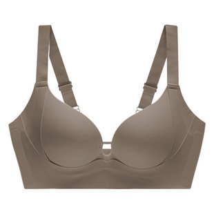 [Queen of lifting] seamless underwear women's small chest push up thin non-steel ring top support anti-sagging breast bra