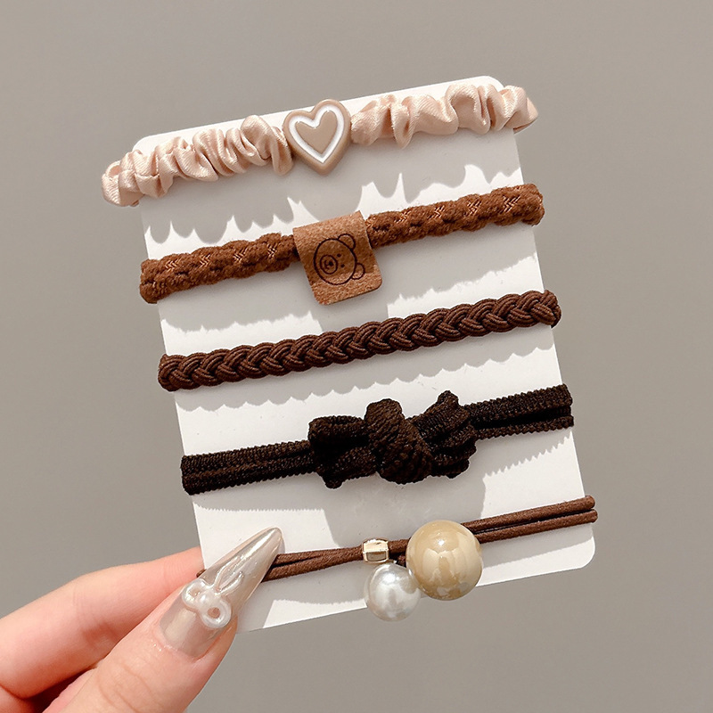 Liga de cabello 2025 – banda elástica de cuero duradero, alta gama, estilo sencillo y buena elasticidad