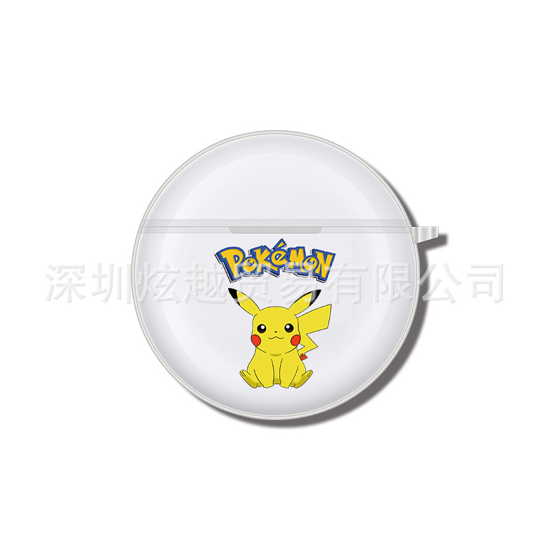 Adecuado para Lenovo HT38 funda protectora auricular Bluetooth caso PRO6 transparente suave caso airposs6 patrón de impresión en color