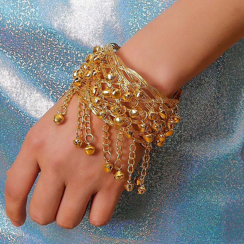 Indian dance Bell arm chain belly dance costume accessories bracelet new belly dance Bell arm chain