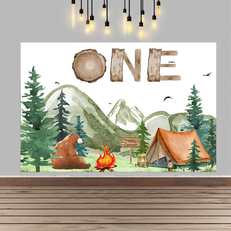 Cross Machine Woodland Wildlife Camping Photography Backdrop Cloth Baby Shower Kids 1St Birthday Party Banner Cross Machine Woodland Wildlife Camping Photography Backdrop Cloth Baby Shower Kids 1St Birthday Party Banner