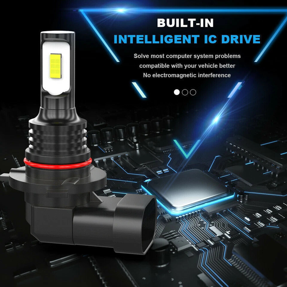 Coches LED delanteros de niebla 9005 9006 80W 3570 2LED delanteros de niebla CSP motocicleta luz