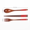 Fork -spoon chopsticks tie red line