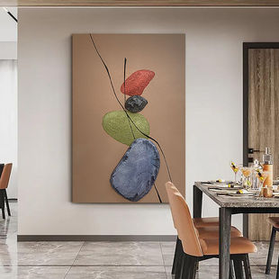 Yzs Original Abstract Painting Accessible Luxury Normcore Style Pure Hand-Painted Stereo Oil Painting Hall Floor-Standing Painting Restaurant Decoration Hanging Painting