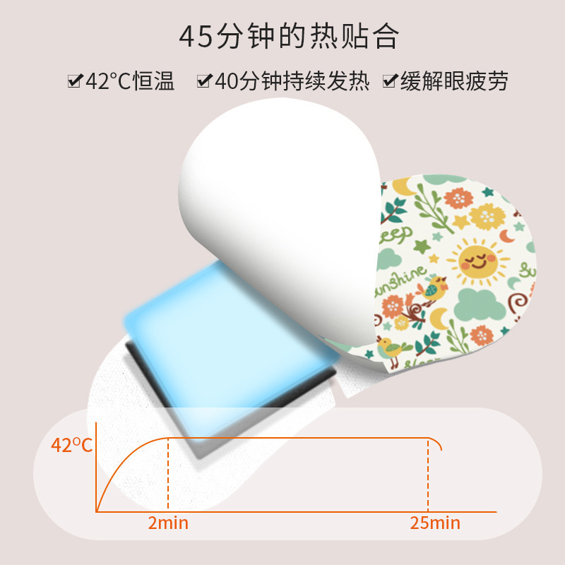 蒸気アイマスクで目の疲れを緩和します。睡眠遮光熱を当てて、目を保護します。|undefined