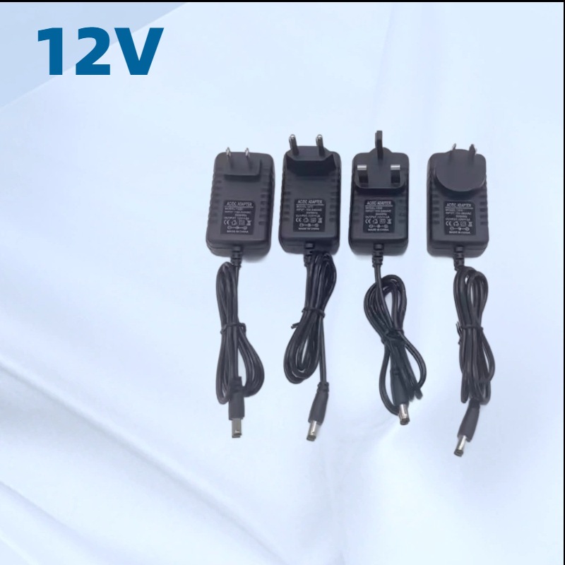 12V1A12V2A Power Adapter Light Strip Lamp Small Motor Microphone Charger Dc 5V1A2A