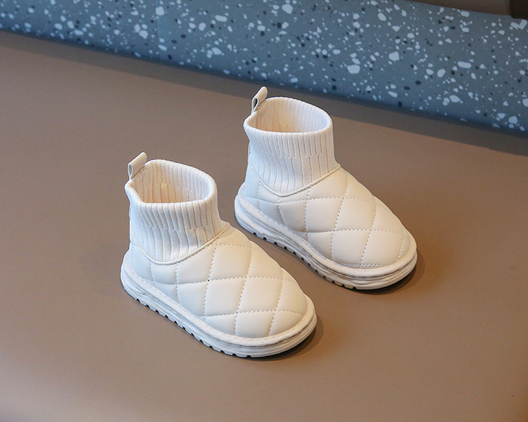 Cotone per ragazze invernali Snowy 2023 per bambini con calzini caldi per stivali corti da ragazzo e medi ispessiti_voghion.com