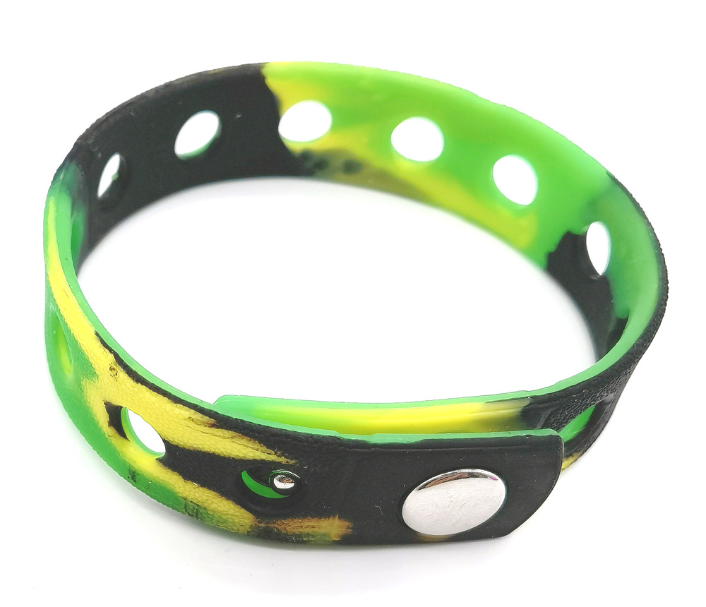 Muñeca de dibujos animados correa de muñeca de silicona con incrustaciones zapato accesorios de flores 21cm Pulsera de agujero de silicona para hombres y mujeres