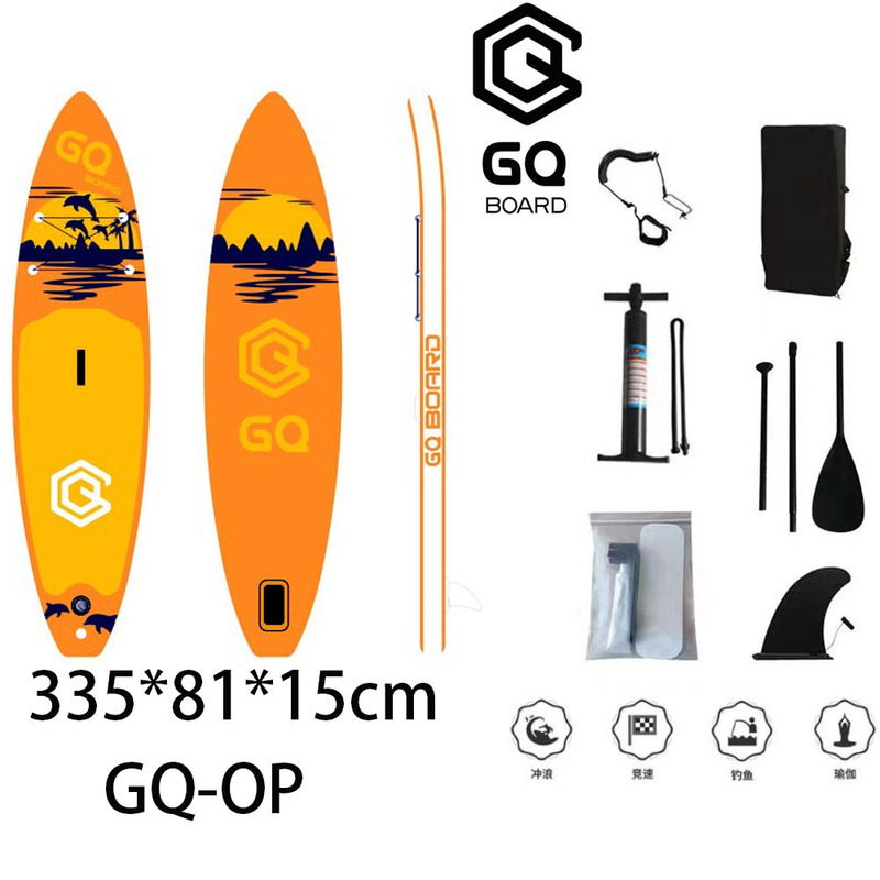 Gq-Dp Paddle Board Beginner Paddle Board Entry Novice Standing Paddling Sup Water Inflatable Surfing Leisure Dolphin