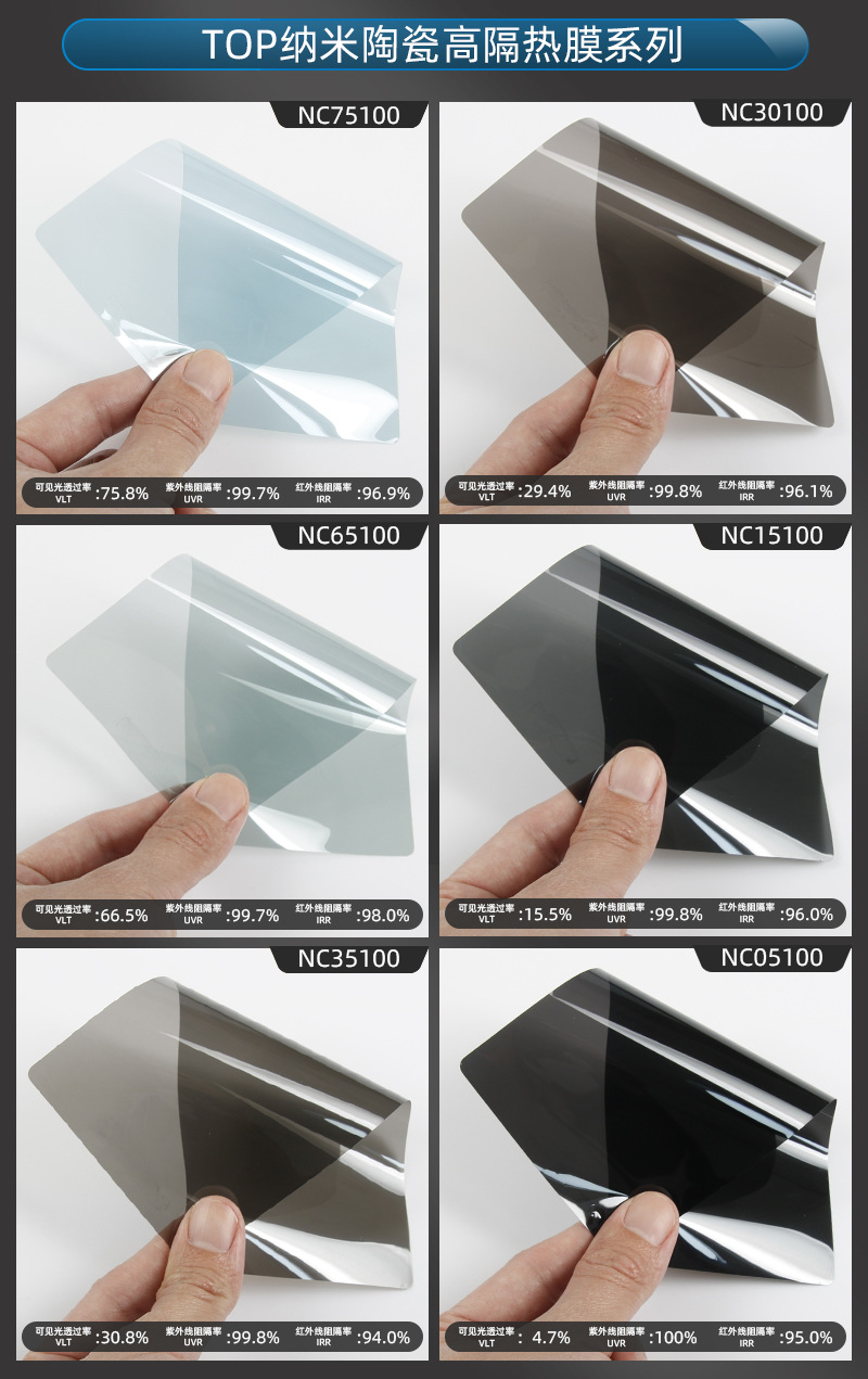 TOP纳米陶瓷高隔热膜