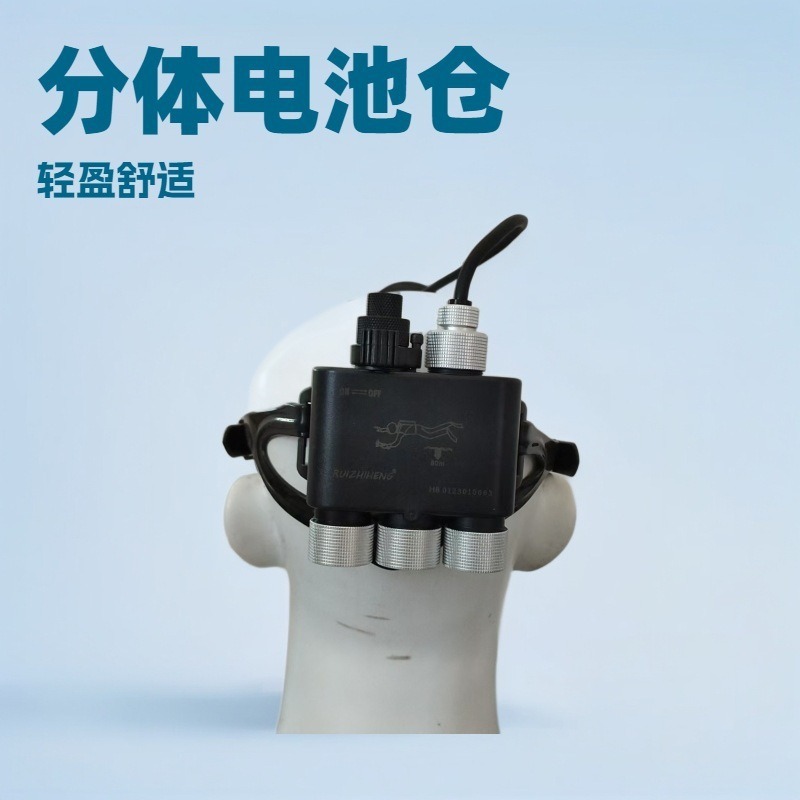 厂家直销潜水头潜水面镜灯3*18650电池充电XHP50|undefined